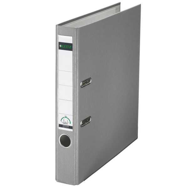 Leitz 180° Plastic Lever Arch File ringbind A4 Grå