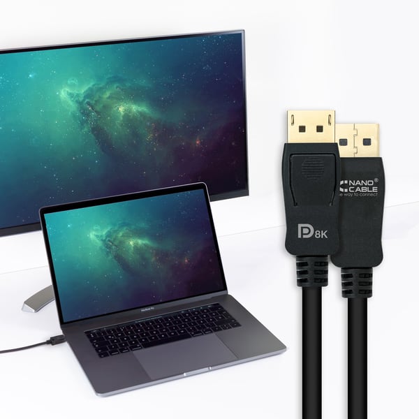 Nanocable 10.15.2500 DisplayPort-kabel 0,5 m Svart