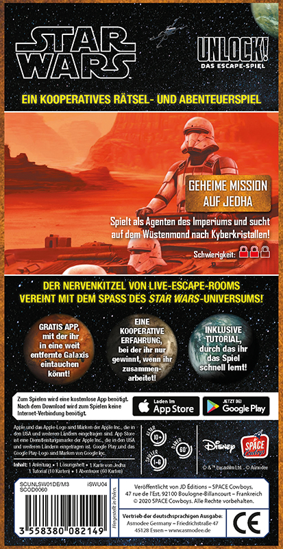 Asmodee Unlock! Star Wars Kortspel Samlarspel