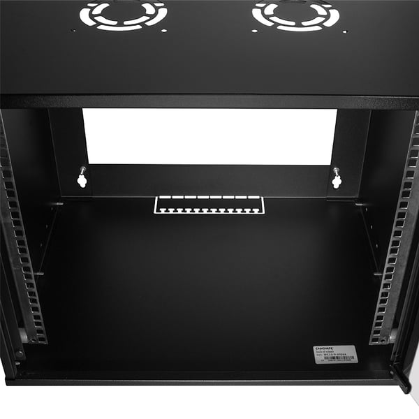 LogiLink W04C55B stativ 4U Vægmonteret stativ Sort