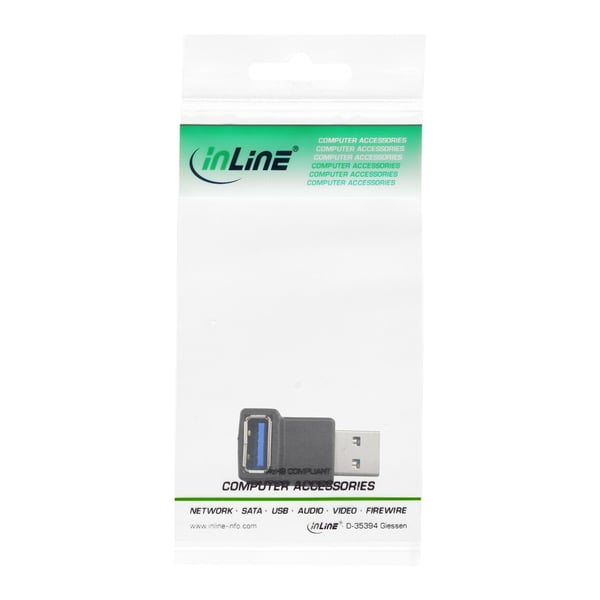InLine 35300R kabel kønsskifter USB 3.0 A female USB Sort