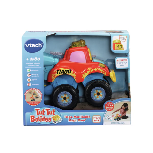 VTech Tut Tut Bolides TIAGO, MAXI BOLIDE MAGIC MOOV'