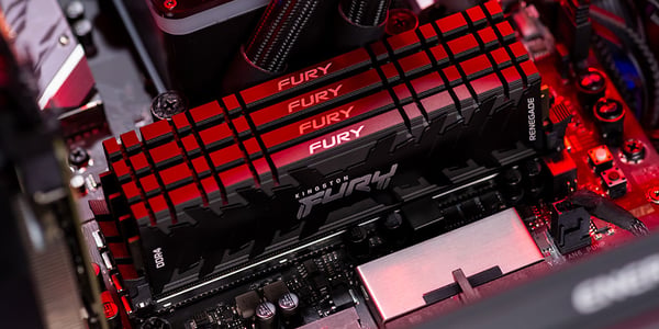 Kingston Technology FURY 16 Gt 3200 MT/s DDR4 CL16 DIMM (2 kpl:n pakkaus) Renegade RGB