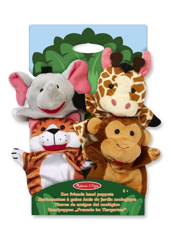 Melissa & Doug Zoo Friends Hand Puppets