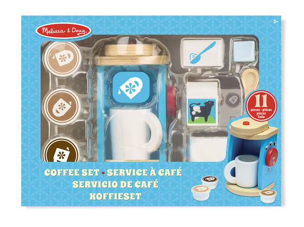 Melissa & Doug Wooden Brew And Serve Coffee Set