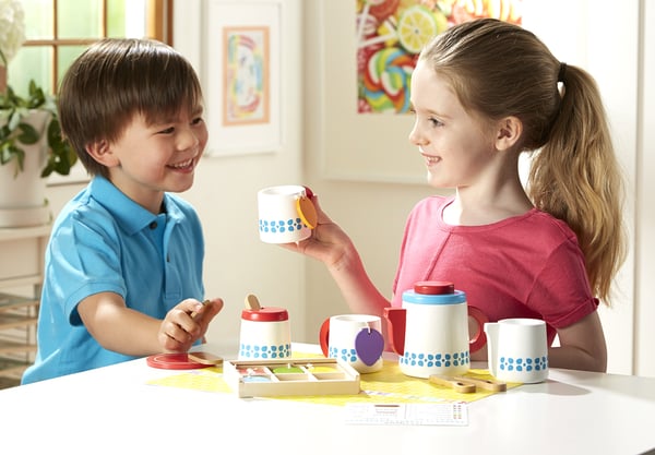 Melissa & Doug Wooden Steep And Serve Tea Set