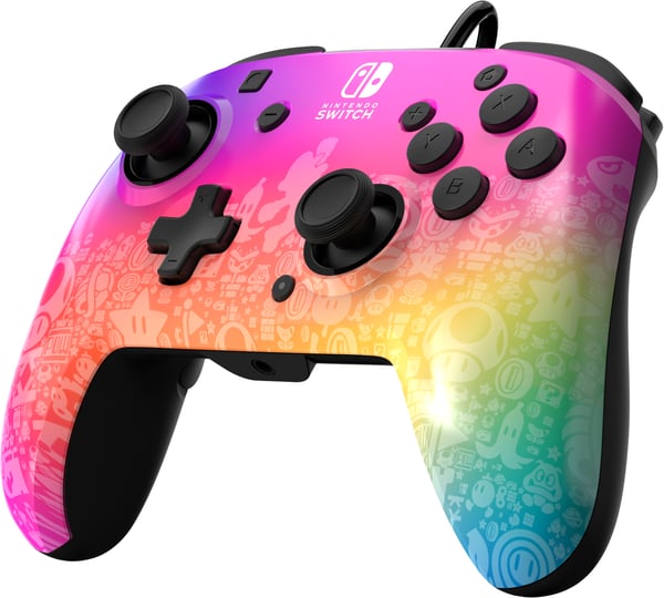 PDP REMATCH Wired Controller: Star Spectrum För Nintendo Switch och Nintendo Switch OLED
