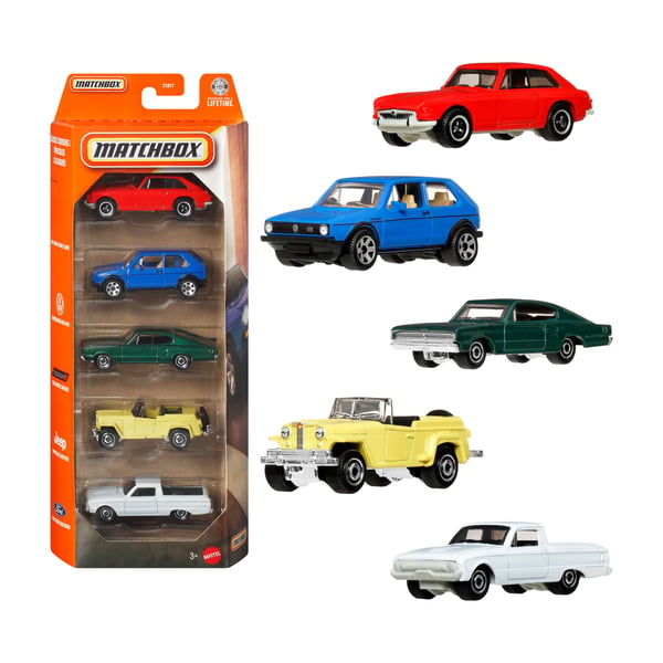 Matchbox 5-pak i skala 1:64