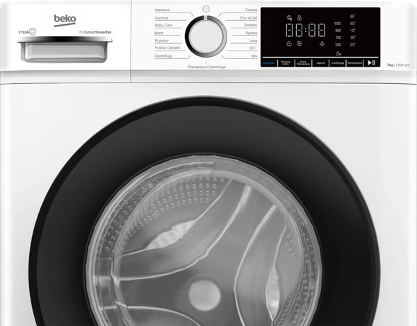 Beko b100 BMX7126DB vaskemaskine Front-læsning 7 kg 1200 rpm Hvid