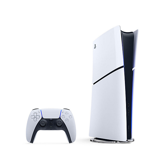 Sony Interactive Entertainment PlayStation 5 Slim Digital Edition 1 TB Wi-Fi Sort, Hvid