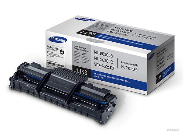 Samsung MLT-D119S värikasetti 1 kpl Alkuperäinen Musta Samsung MLT-D119S värikasetti 1 kpl Alkuperäinen Musta