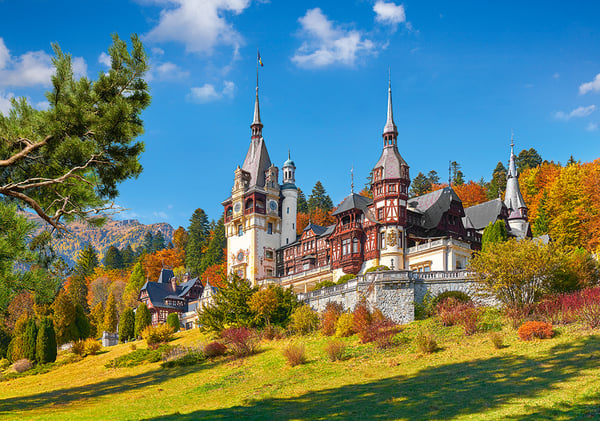 Castorland Castle Peles, Romania 500 pcs Kuviopalapeli 500 kpl Maisema
