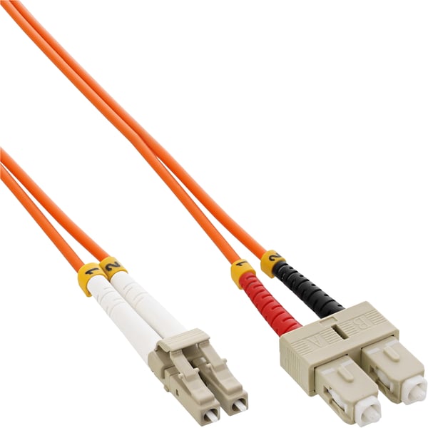 InLine 88644 InfiniBand och fiberoptisk kabel 0,5 m LC SC Orange