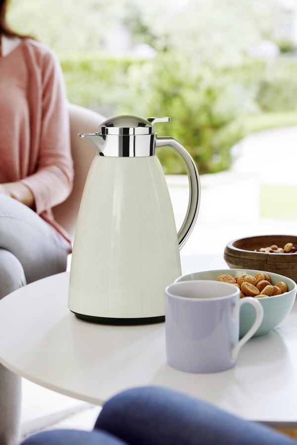 Tefal K30340 termosflaska 1 l Rostfritt stål, Vit