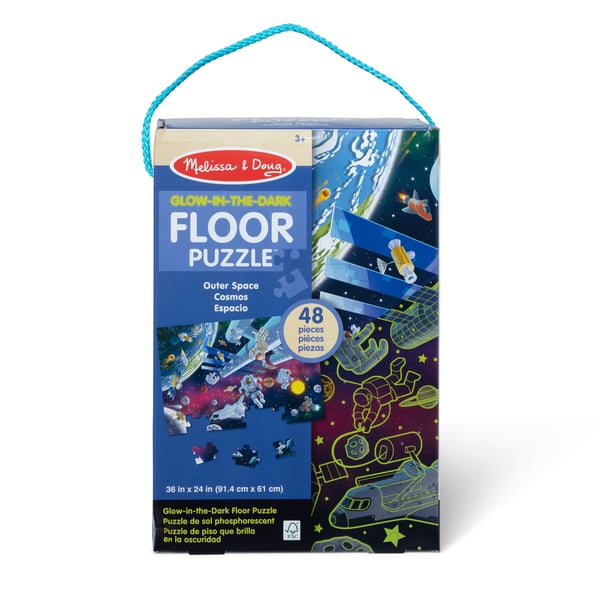 Melissa & Doug Outer Space Glow-in-the-Dark Kuviopalapeli 48 kpl Avaruus