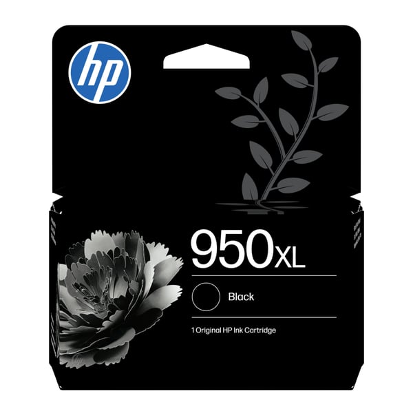 HP Original 950XL-blækpatron med høj kapacitet, sort