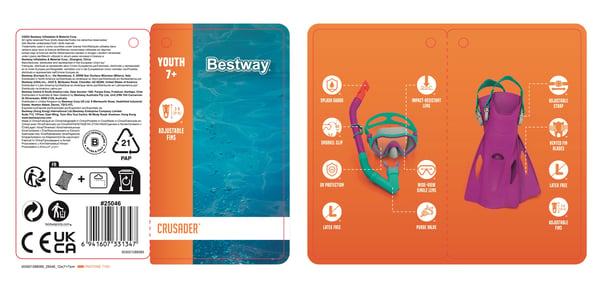 Bestway 25046 / 23 simpaket Blandade färger Barn