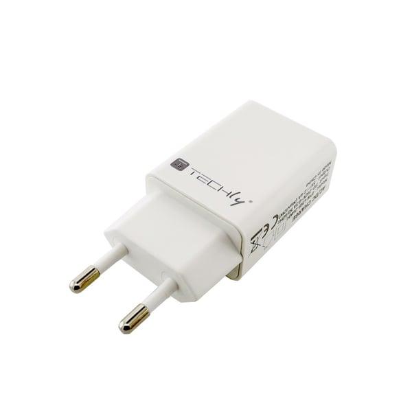Techly IPW-USB-24WH Bærbar Enhed Oplader Universal Hvid AC Intern
