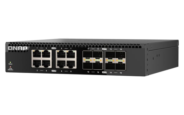 QNAP QSW-3216R-8S8T netværksswitch Ikke administreret L2 10G Ethernet (100/1000/10000) Sort