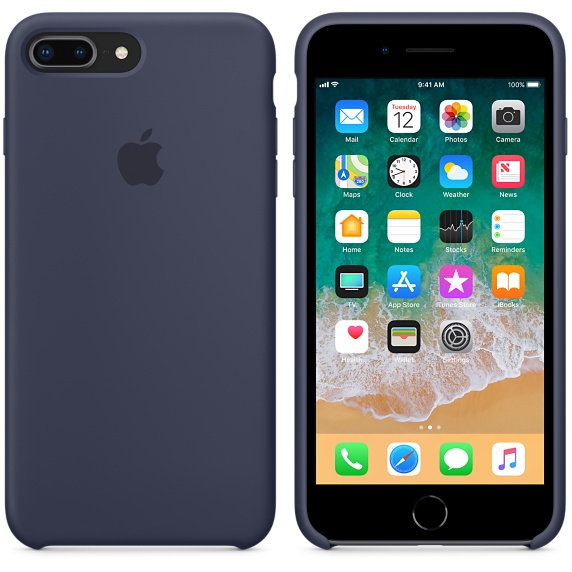 Apple MQGY2ZM/A matkapuhelimen suojakotelo 14 cm (5.5") Nahkakotelo Sininen