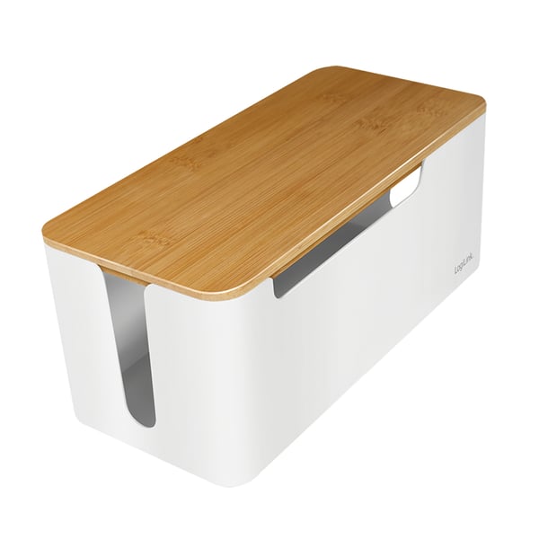 LogiLink KAB0075 - Logitech Kabelbox mit Bambus-Deckel LogiLink KAB0075 - Logitech Kabelbox mit Bambus-Deckel