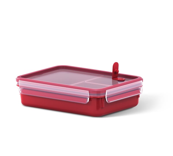 Tefal K31024 madkasse Frokostbeholder Rød, Transparent