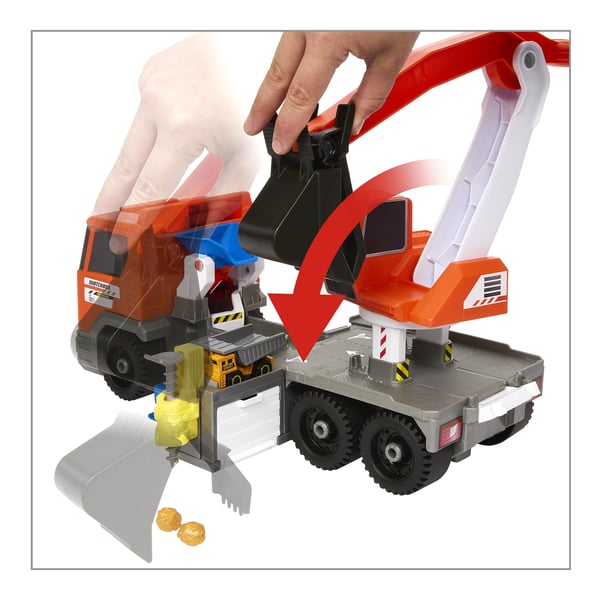 Matchbox Action Drivers Transforming Excavator