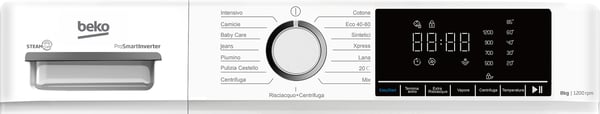 Beko b100 BMX8126DW vaskemaskine Front-læsning 8 kg 1200 rpm Hvid