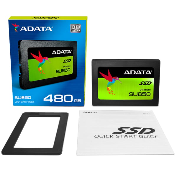 ADATA Ultimate SU650 480 GB 2.5" Serial ATA III 3D NAND