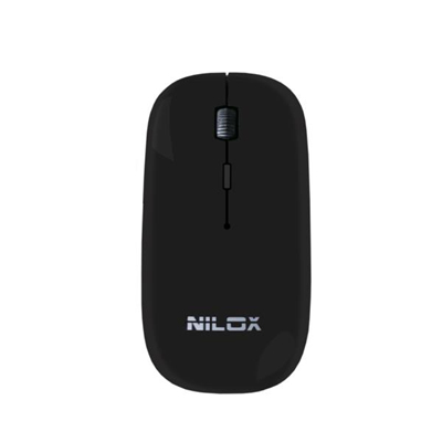 Nilox Mouse MW30 Black mus Kontor Ambidextrous RF trådløst Optisk 1600 dpi