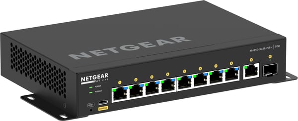 Netgear AV Line M4250-9G1F-PoE+ - Switch - L3 - hanterad - 8 x 10/100/1000 (8 PoE+)