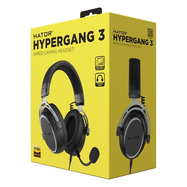 Hator ESH05 Hypergang 3 Hovedtelefoner med mikrofon