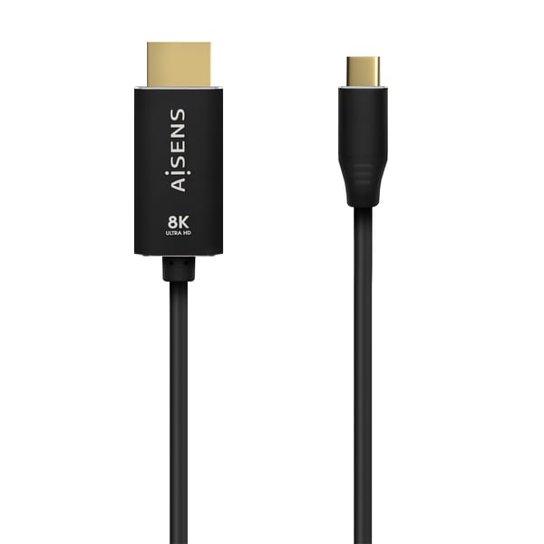 AISENS A109-0711 videokabel adapter 1 m USB Type-C HDMI Type A (Standard) Sort