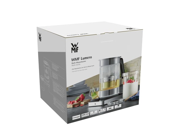 WMF Lumero 04.1326.0011 elkedel 1,6 L 3000 W Rustfrit stål, Transparent