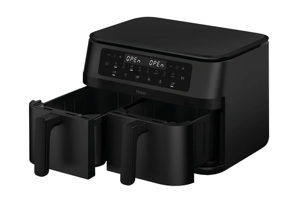 Haier HAF3AD 011 Kaksois 11,5 L Erillinen 3000 W Kuumakiertoilmakypsennin Musta