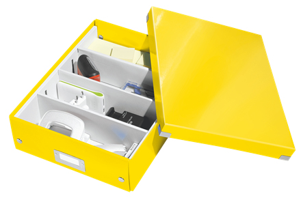 Leitz Click & Store WOW Medium organiseringsboks, 85% recirkuleret karton