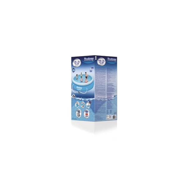 Bestway Fast Set 57274 swimmingpool til over jorden Oppustelig pool Rund 5377 L Blå