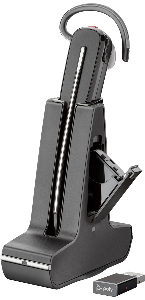 HP Poly Savi 8245 DECT 1880-1900 MHz Headset +USB-A to USB-C Cable +D400