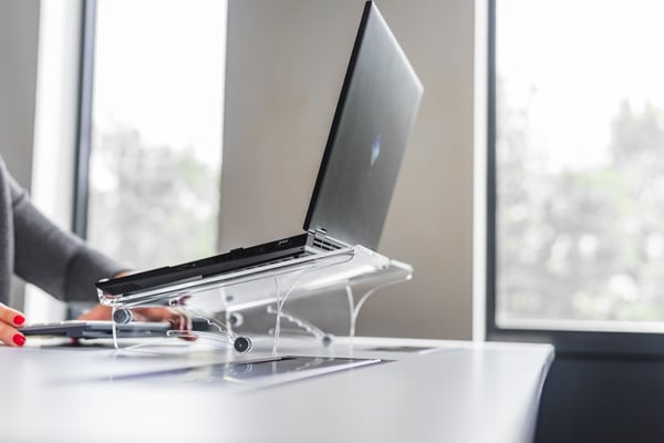 BakkerElkhuizen Q-note 350 Laptop stativ Transparent 50,8 cm (20")
