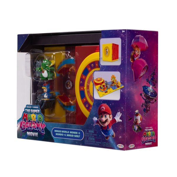 Super Mario The Galaxy Movie Minus World Casino Diorama Playset