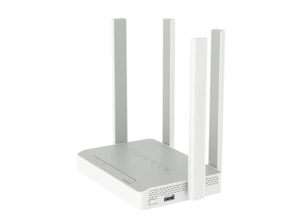 Keenetic Skipper (KN-1912) trådløs router Gigabit Ethernet Dual-band (2,4 GHz / 5 GHz) Grå, Hvid