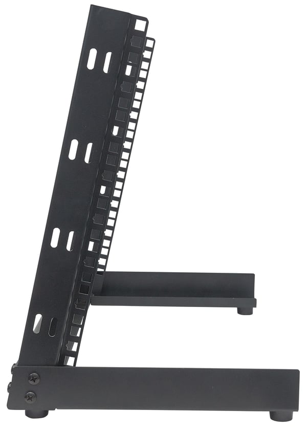 Intellinet 714747 stativ 12U Fritstående reol Sort