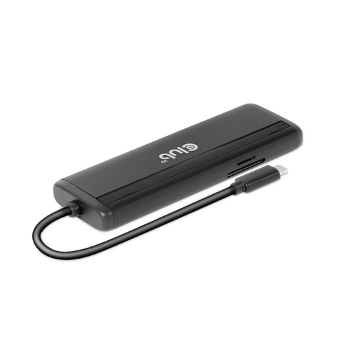 CLUB3D CSV-1597 kannettavien tietokoneiden telakka ja porttitoistin Telakointi USB 3.2 Gen 1 (3.1 Gen 1) Type-C Musta