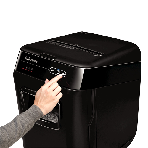Fellowes AutoMax 200M dokumentförstörare Mikrostrimling Svart