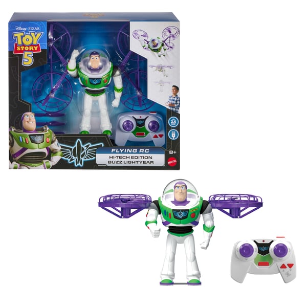 Toy Story Disney och Pixar 5-actionfigur föreställande en flygande, fjärrstyrd, högteknologisk Buzz Lightyear