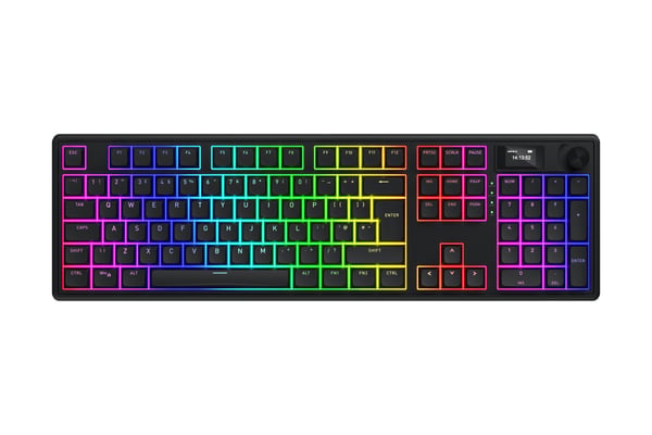 HATOR Skyfall 100 Pro Wireless tangentbord Spela USB + RF Wireless + Bluetooth, Aurum Vanila Linear Silent Switches, QWERTZ / QWERTY / AZERTY, ISO Multilingual HATOR Skyfall 100 Pro Wireless tangentbord Spela USB + RF Wireless + Bluetooth, Aurum Vanila Linear Silent Switches, QWERTZ / QWERTY / AZERTY, ISO Multilingual