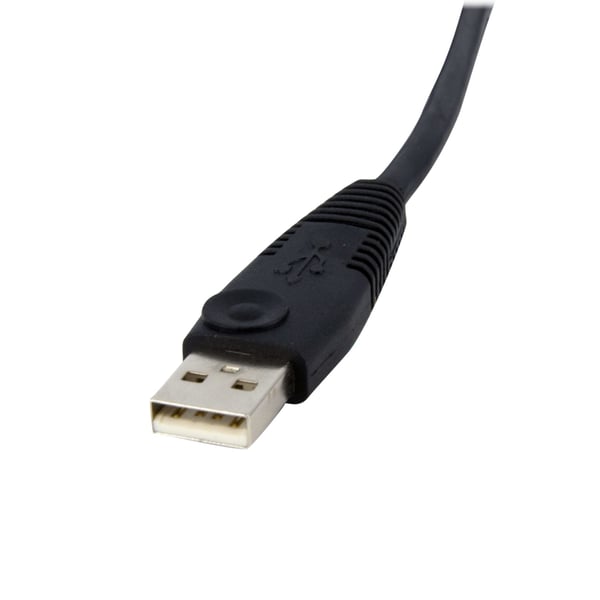 StarTech.com DVID4N1USB6 KVM-kabel Sort 1,8 m