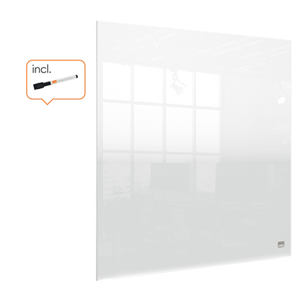 Nobo Transparent Akryl mini whiteboard skrivbord eller väggmonterad 45x45 cm