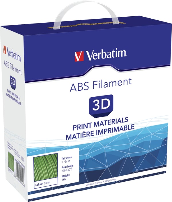 Verbatim 55014 3D print materiale ABS Grøn 1 kg