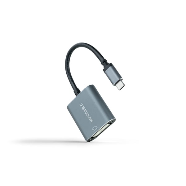Nanocable 10.16.4103-G videokabel adapter 0,15 m USB Type-C DVI-D Grå